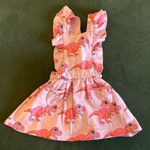 Hugo loves tiki Dino dress 2t